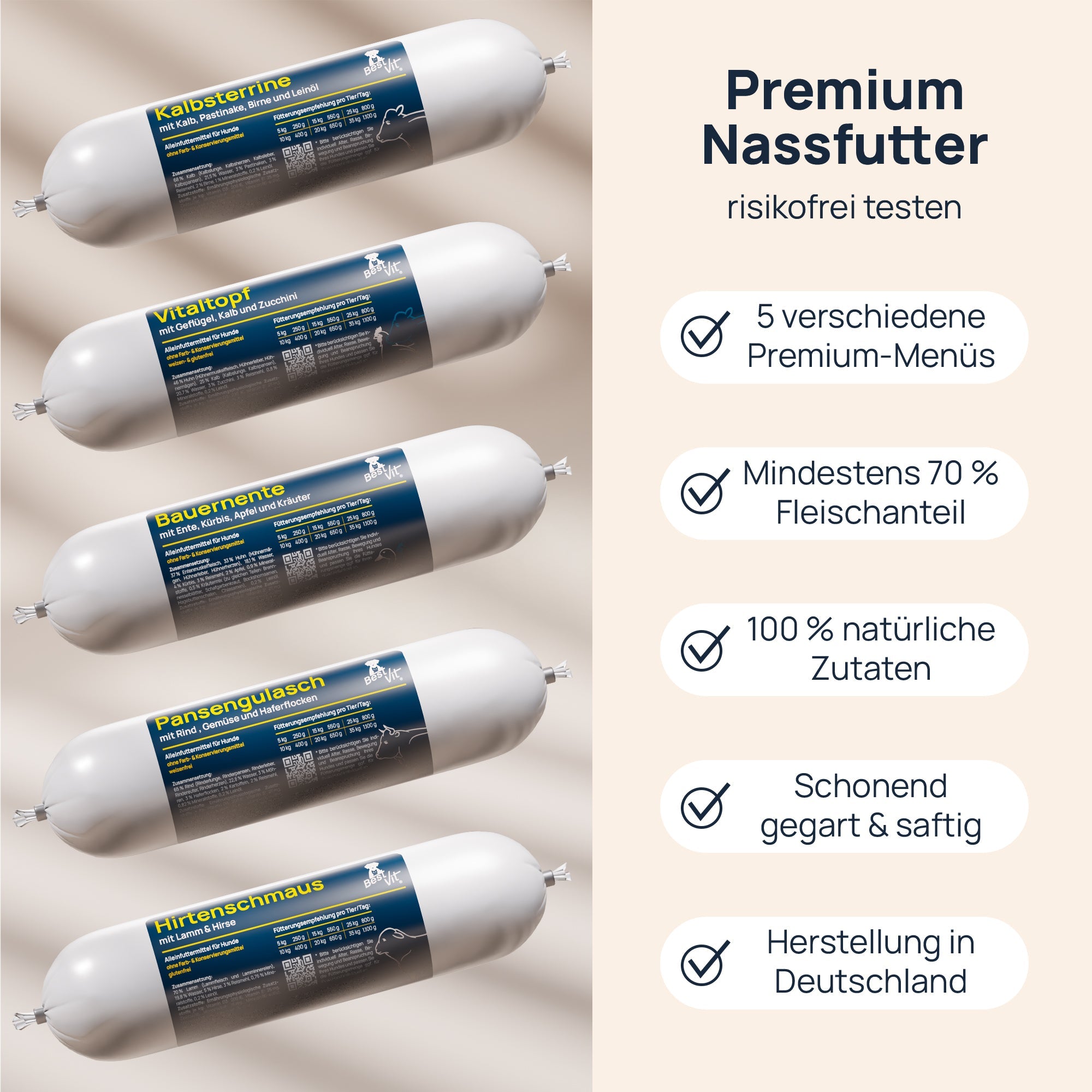 Probierset Hund BestVit Produktbild