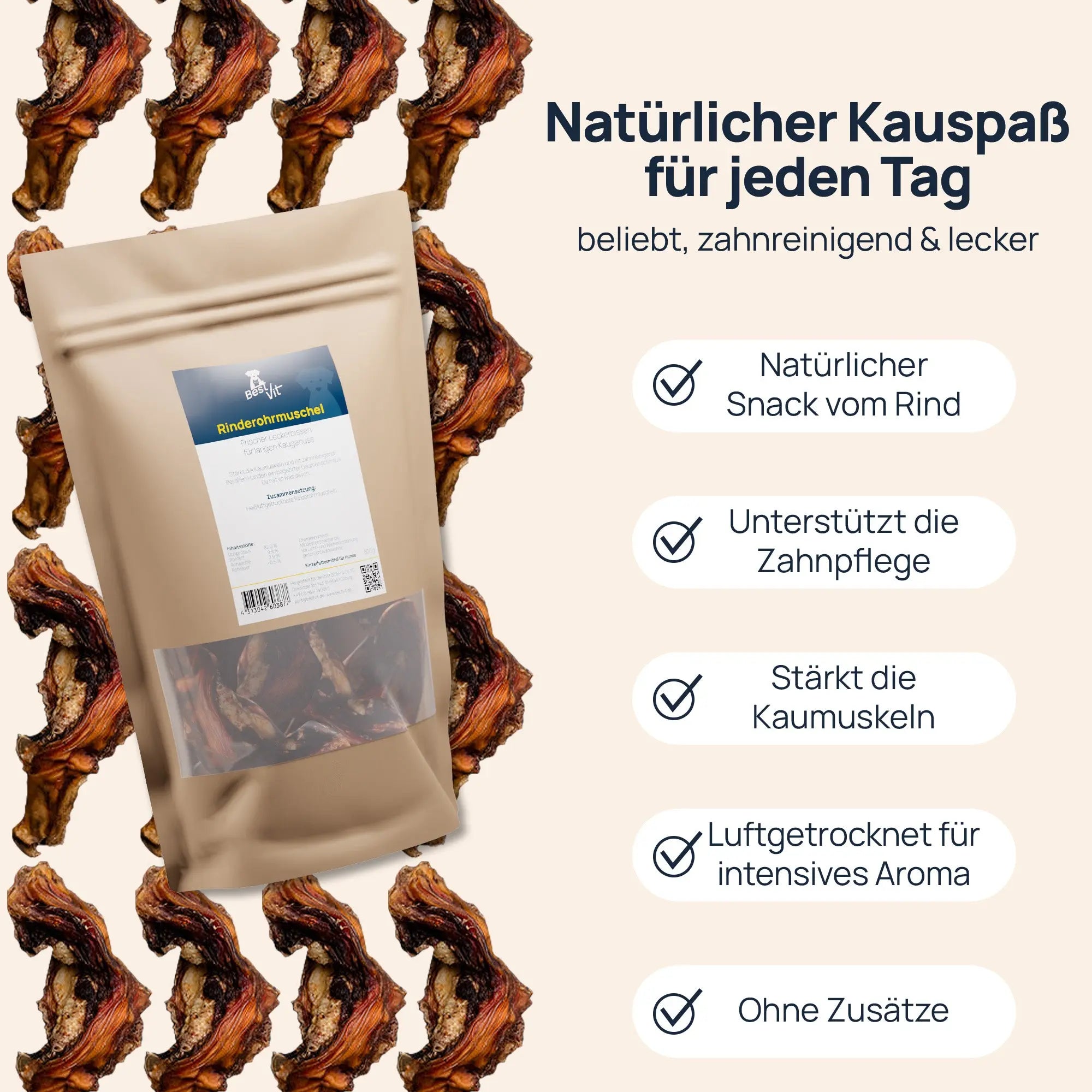 Rinderohrmuscheln BestVit Produktbild
