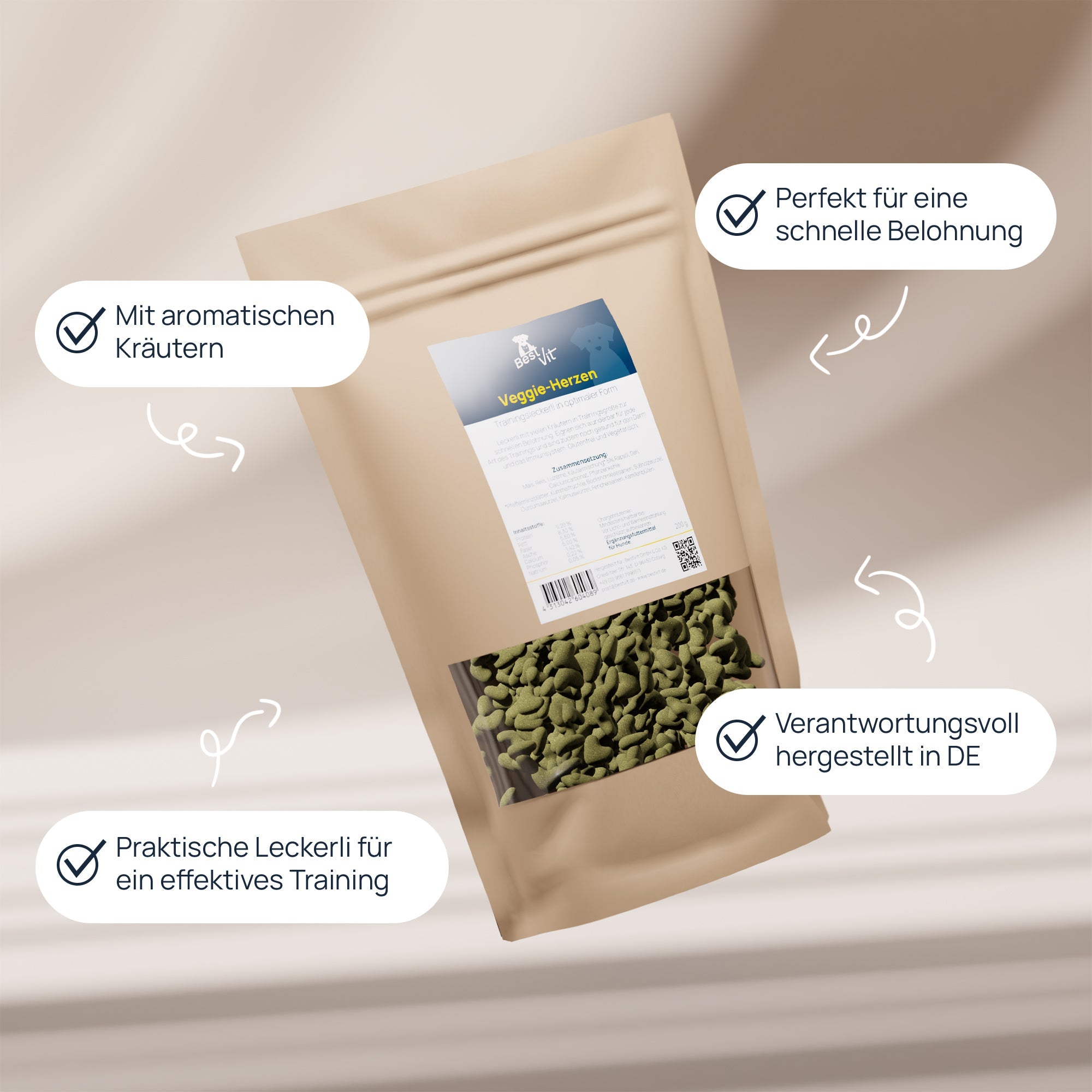 Veggie Herzen BestVit Produktbild