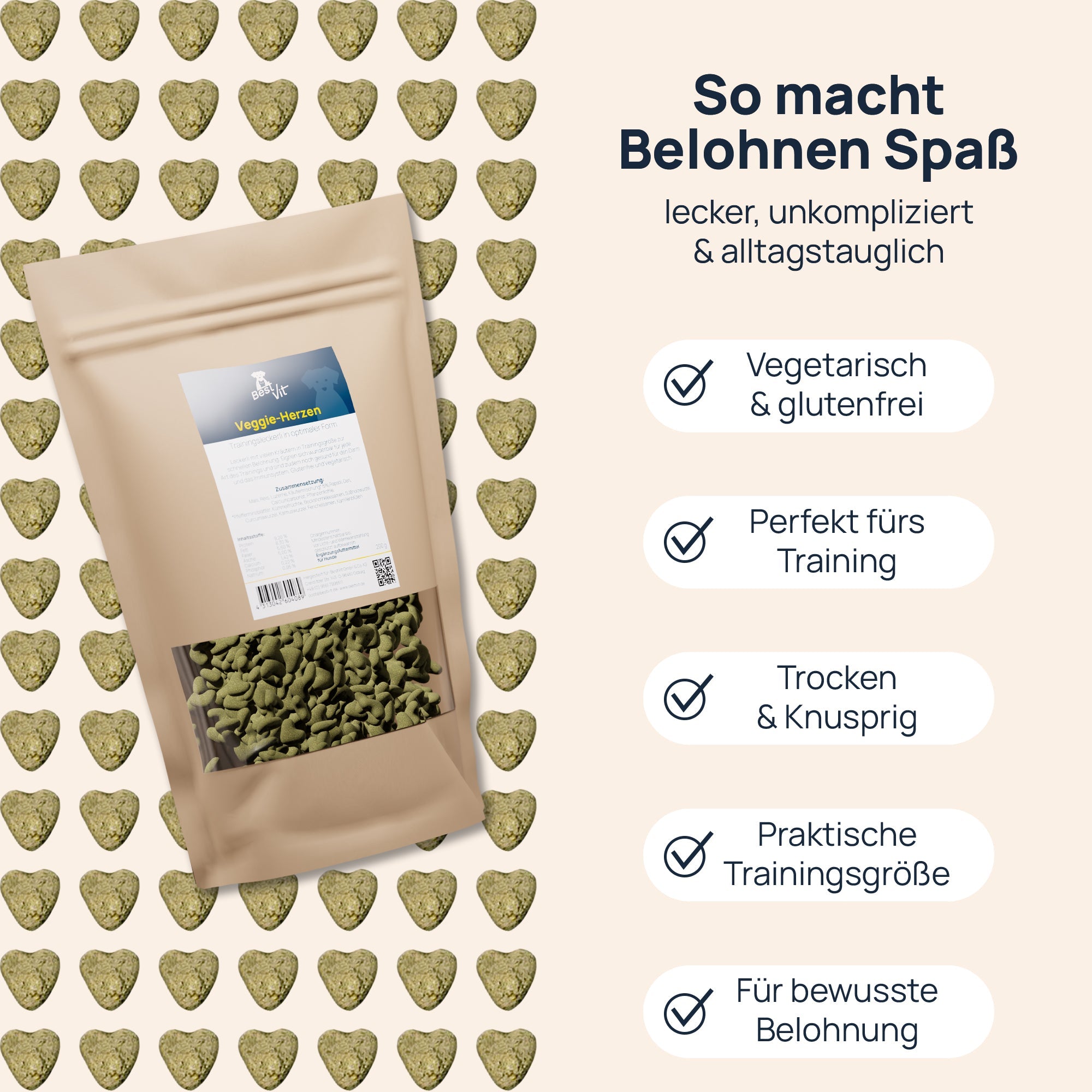Veggie Herzen BestVit Produktbild