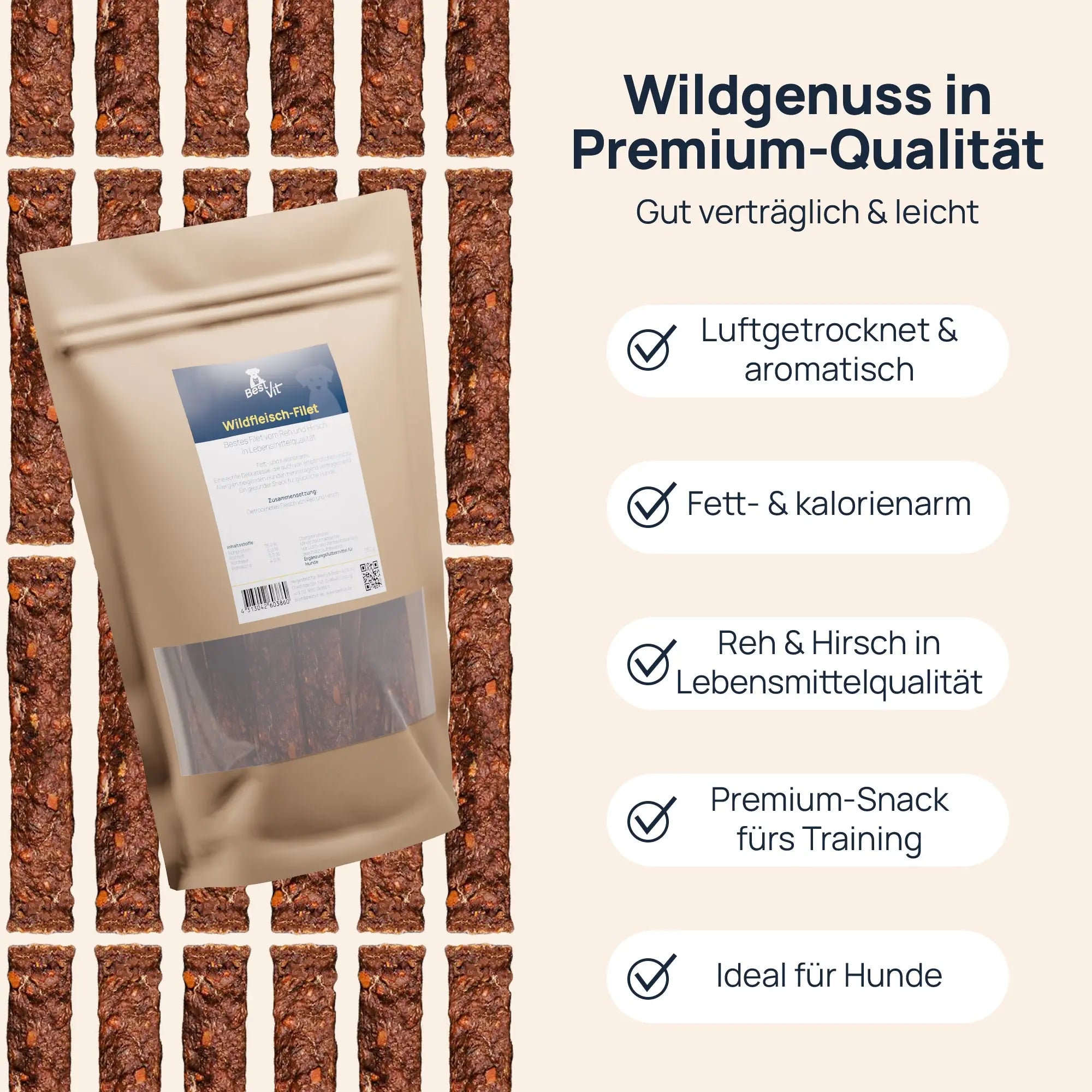 Wildfleischfilet BestVit Produktbild